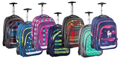 Lacné školské tašky na kolieskach predaj